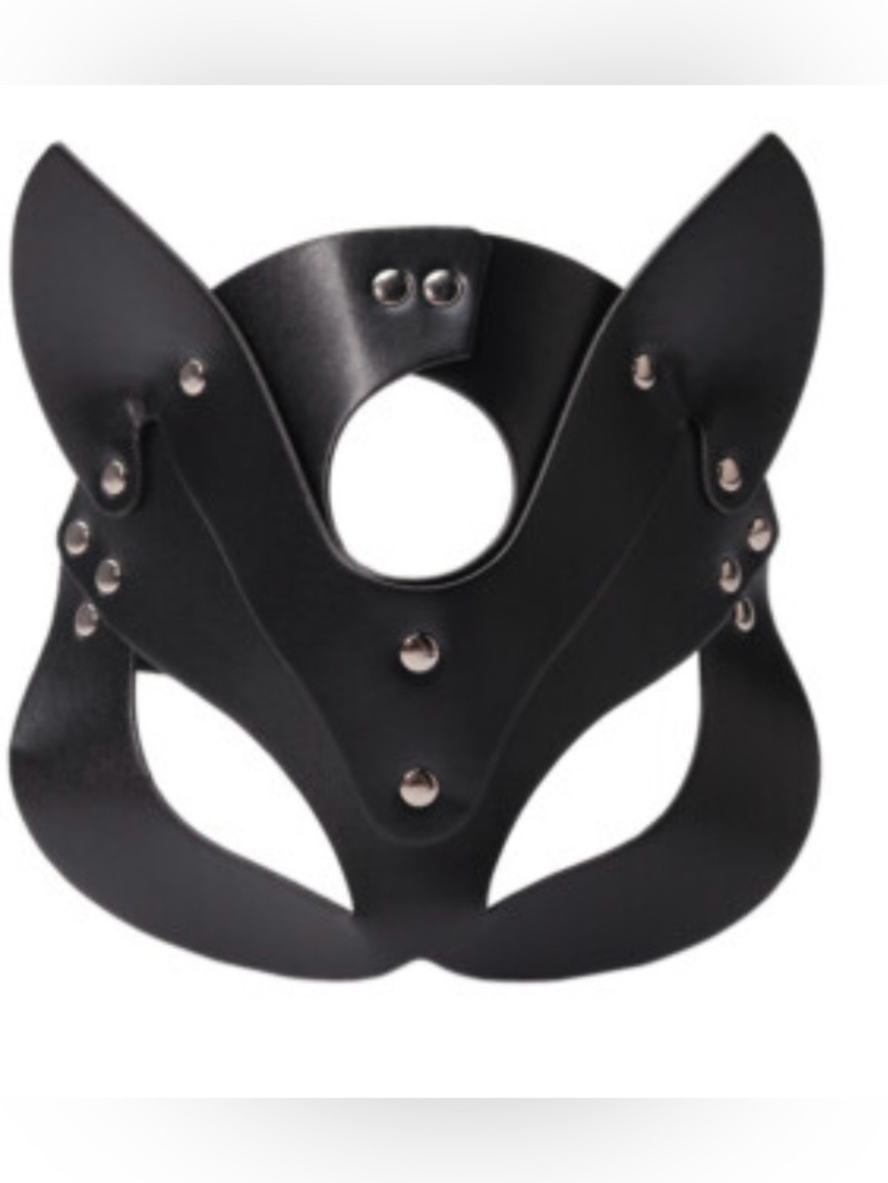 Dr. Harness Black Leather Cat Mask
